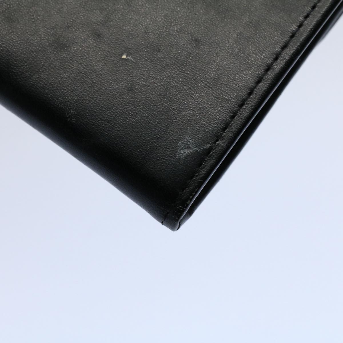 GUCCI Clutch Bag Leather Black ep1846