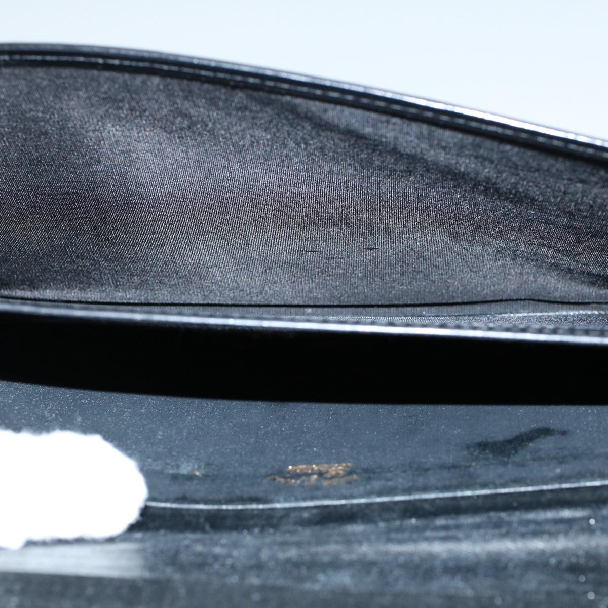 GUCCI Clutch Bag Leather Black ep1846