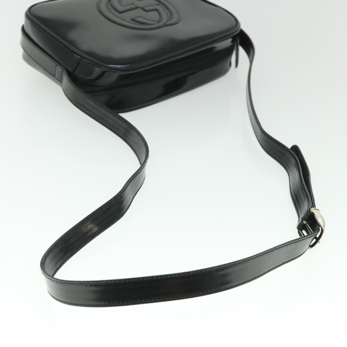 GUCCI Shoulder Bag Leather Black 007 2040 0261 ep1847