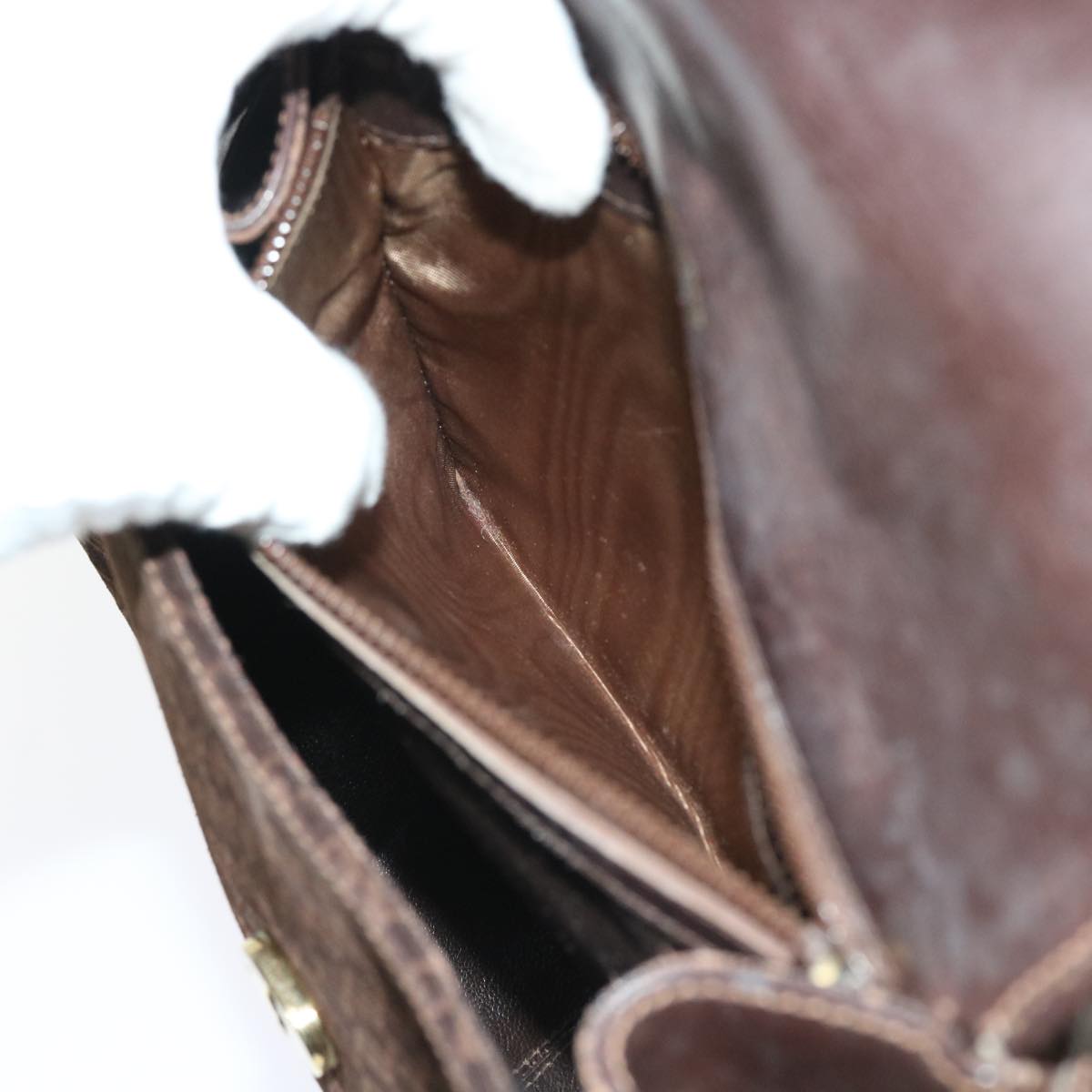 GUCCI Shoulder Bag Suede Brown ep1864