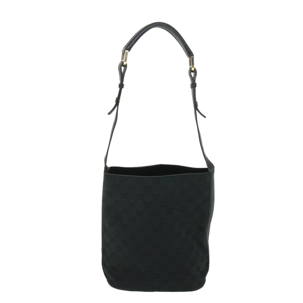 GUCCI GG Canvas Shoulder Bag Black 001 4286 ep1868