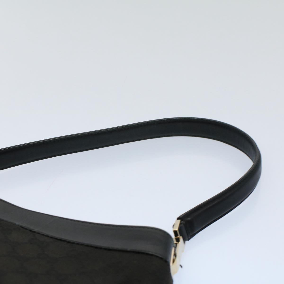 GUCCI GG Canvas Shoulder Bag Leather Black 001 4231 2123 ep1880