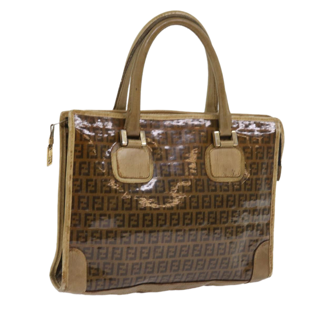 FENDI Zucchino Canvas Tote Bag Brown ep1903
