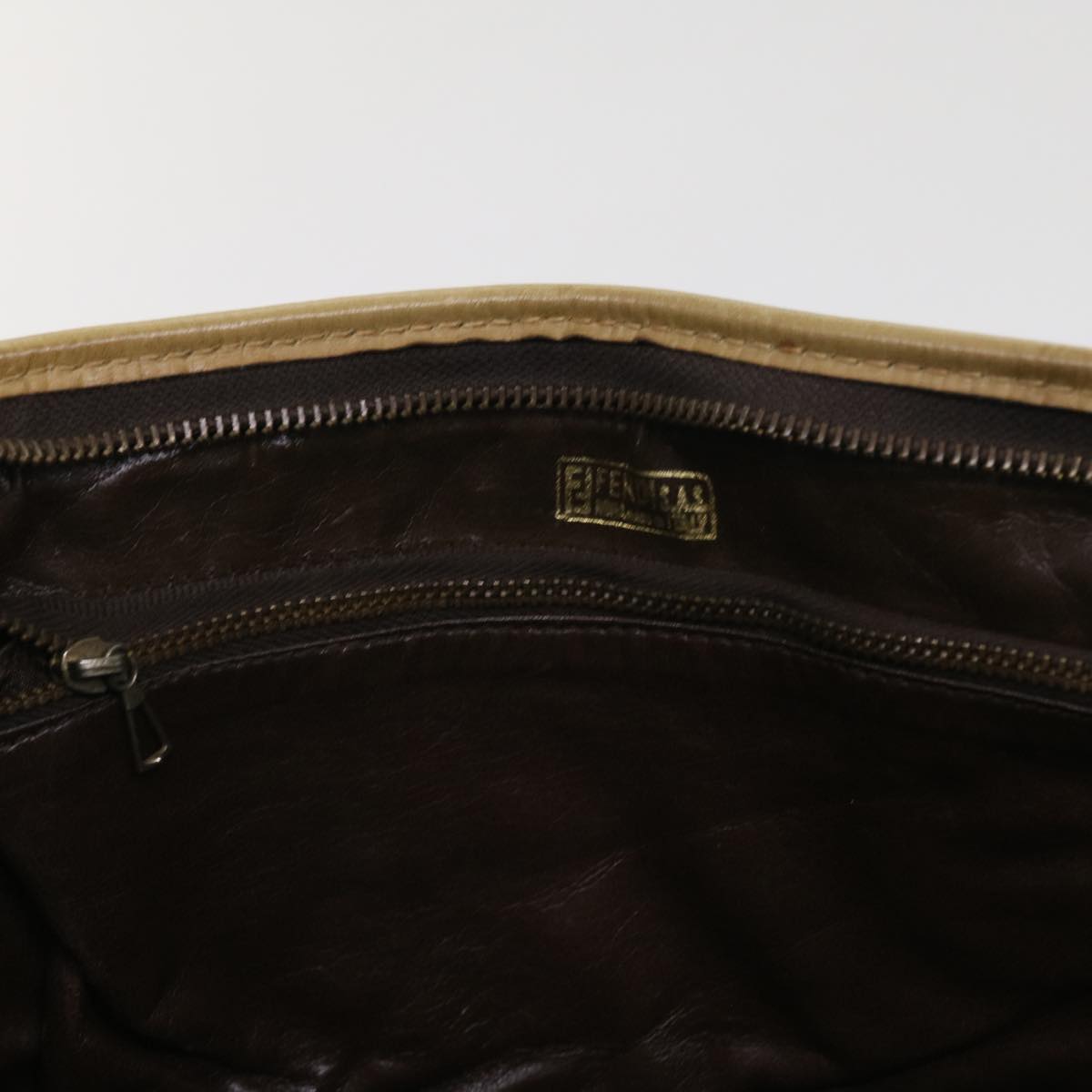 FENDI Zucchino Canvas Tote Bag Brown ep1903