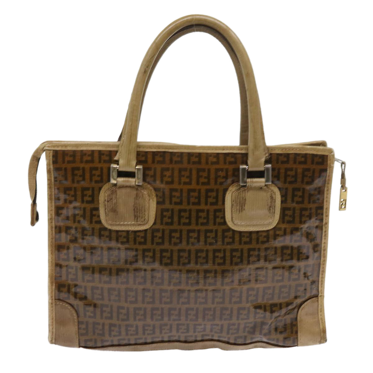 FENDI Zucchino Canvas Tote Bag Brown ep1903