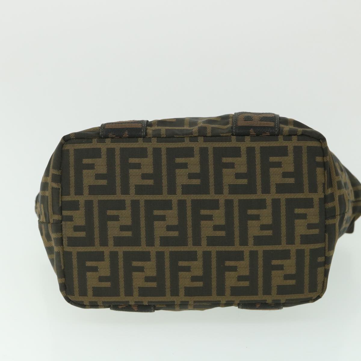 FENDI Zucca Canvas Hand Bag Black Brown ep2059