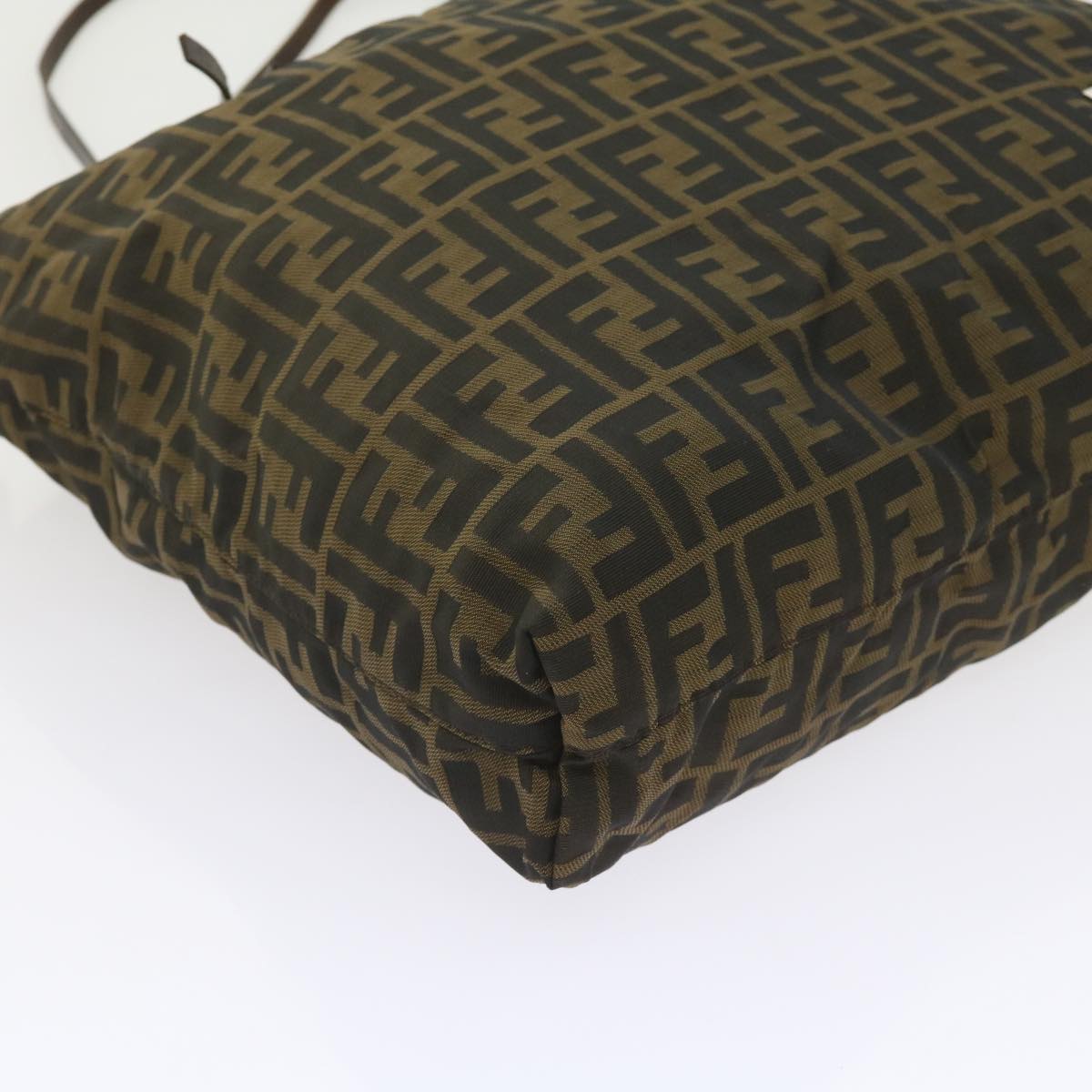 FENDI Zucca Canvas Tote Bag Black Brown ep2349