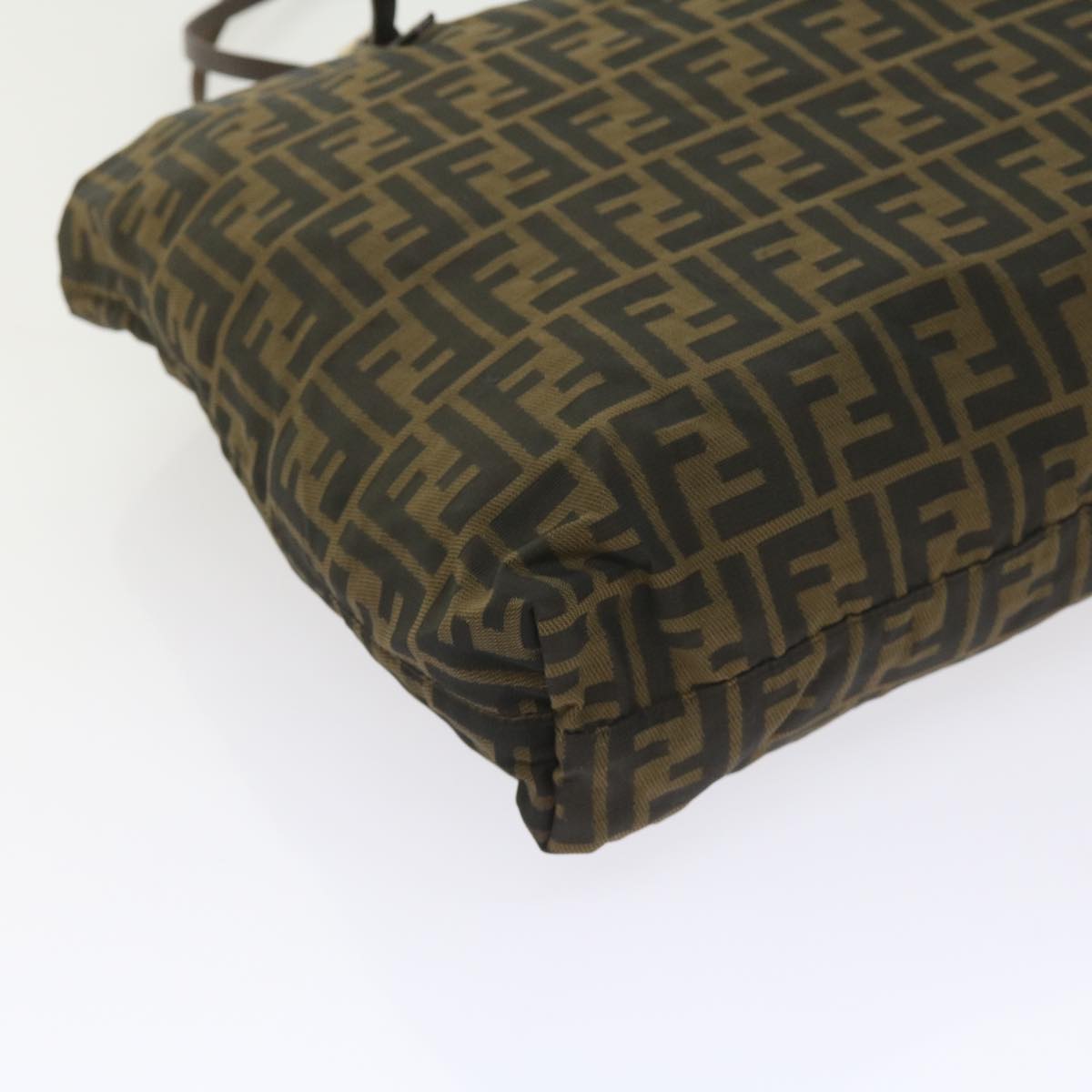 FENDI Zucca Canvas Tote Bag Black Brown ep2349
