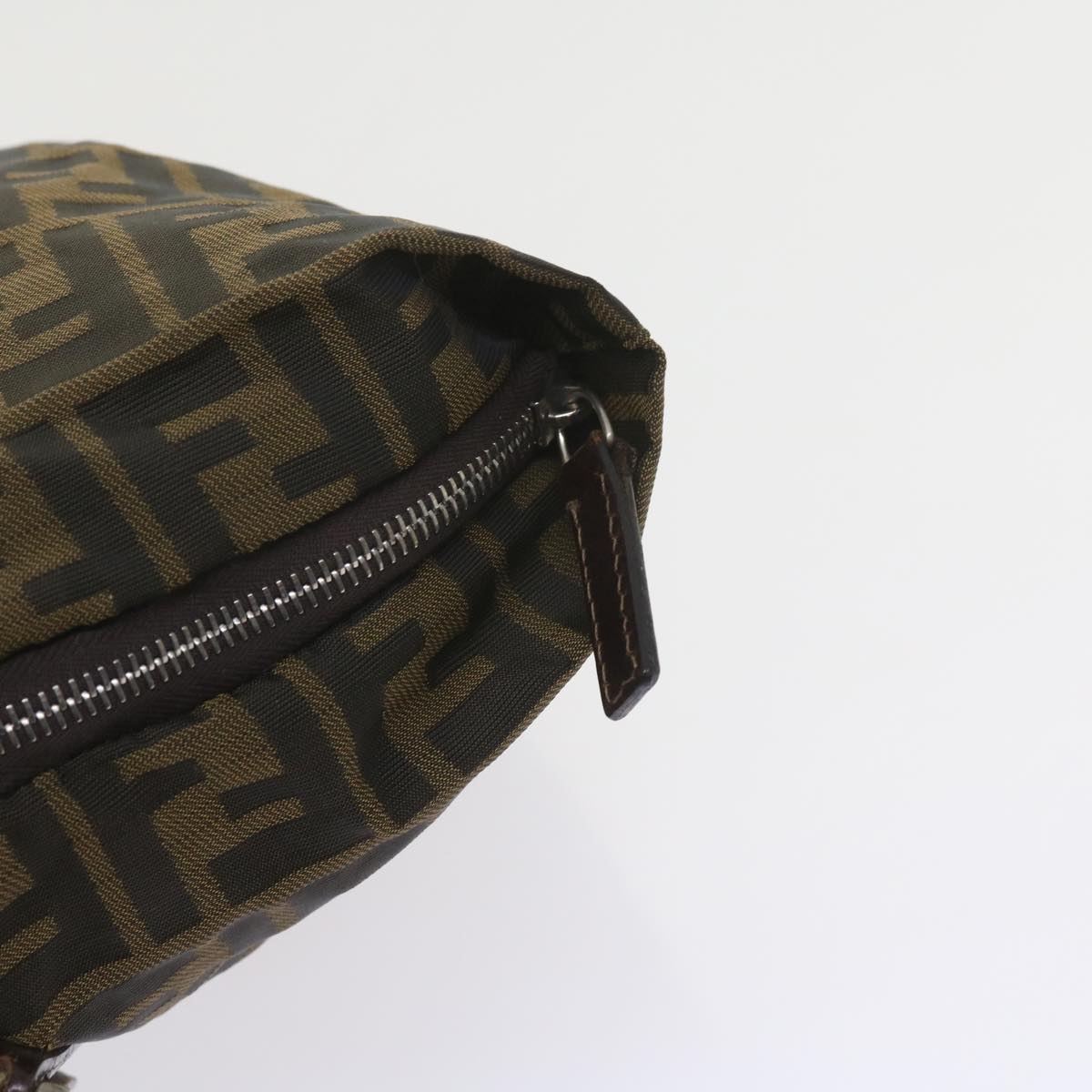 FENDI Zucca Canvas Tote Bag Black Brown ep2349