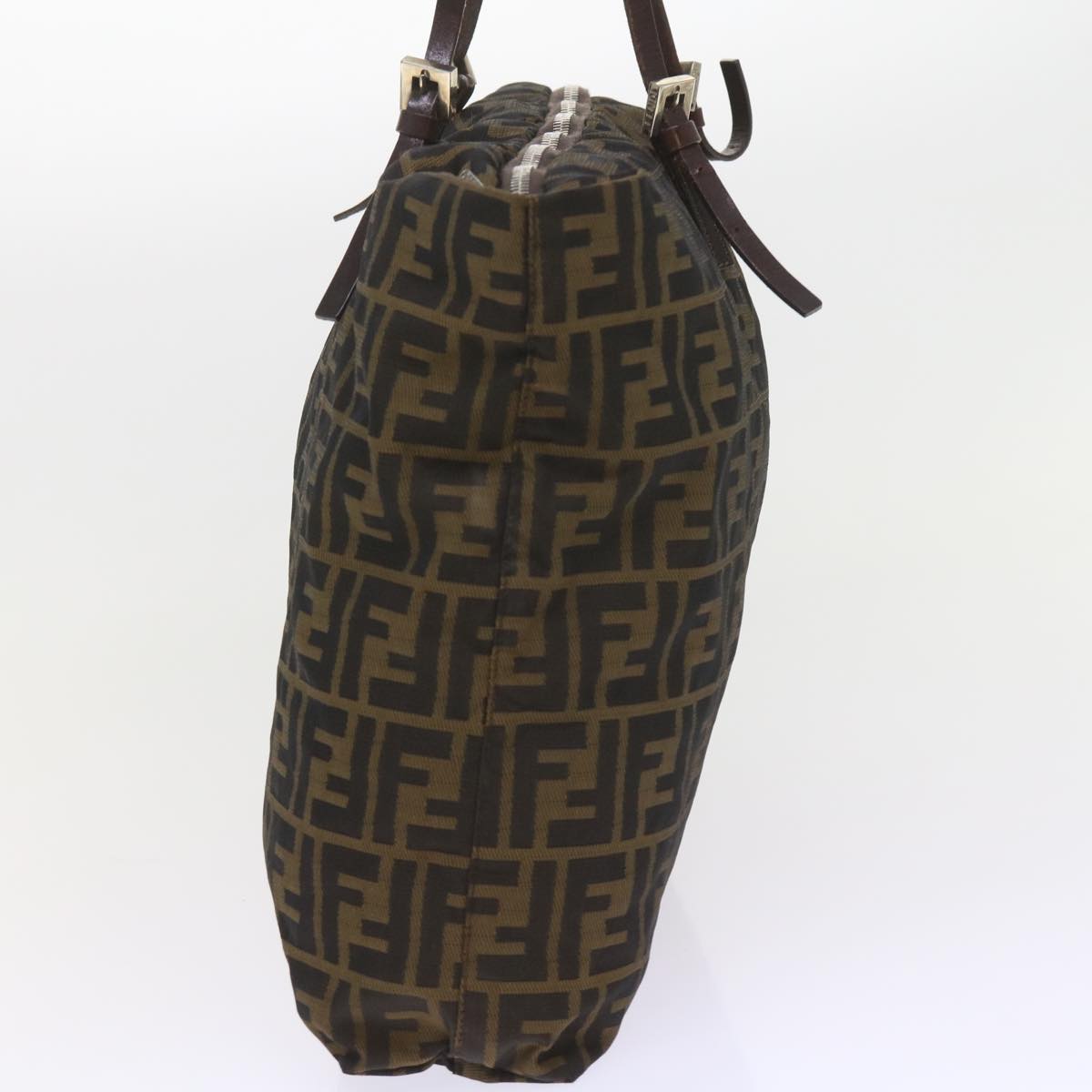 FENDI Zucca Canvas Tote Bag Black Brown ep2349