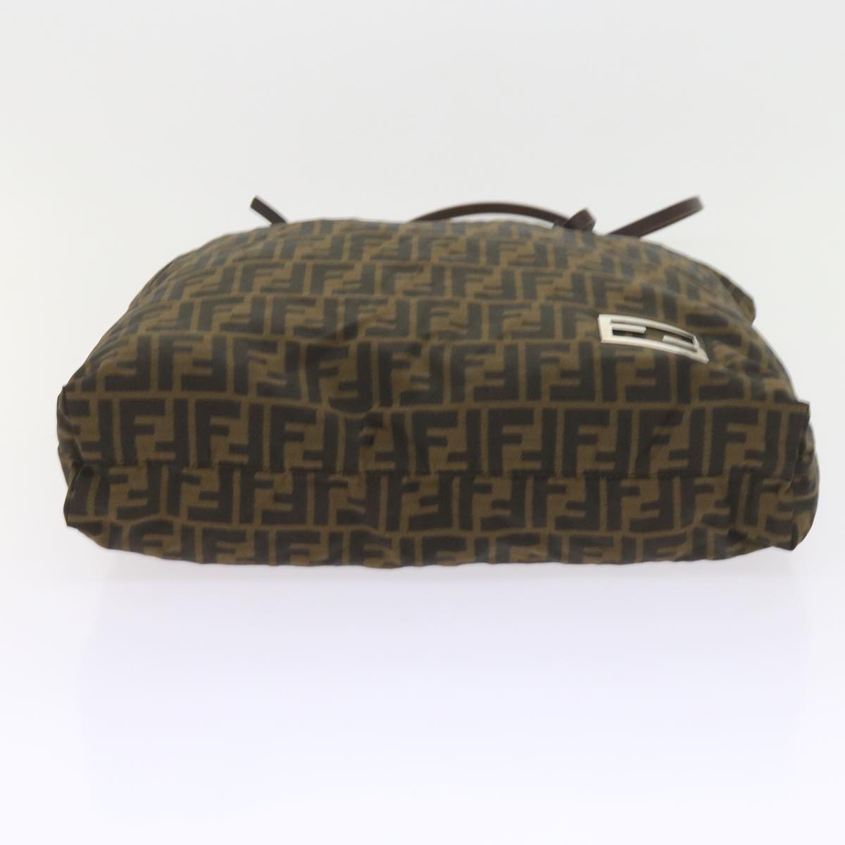 FENDI Zucca Canvas Tote Bag Black Brown ep2349