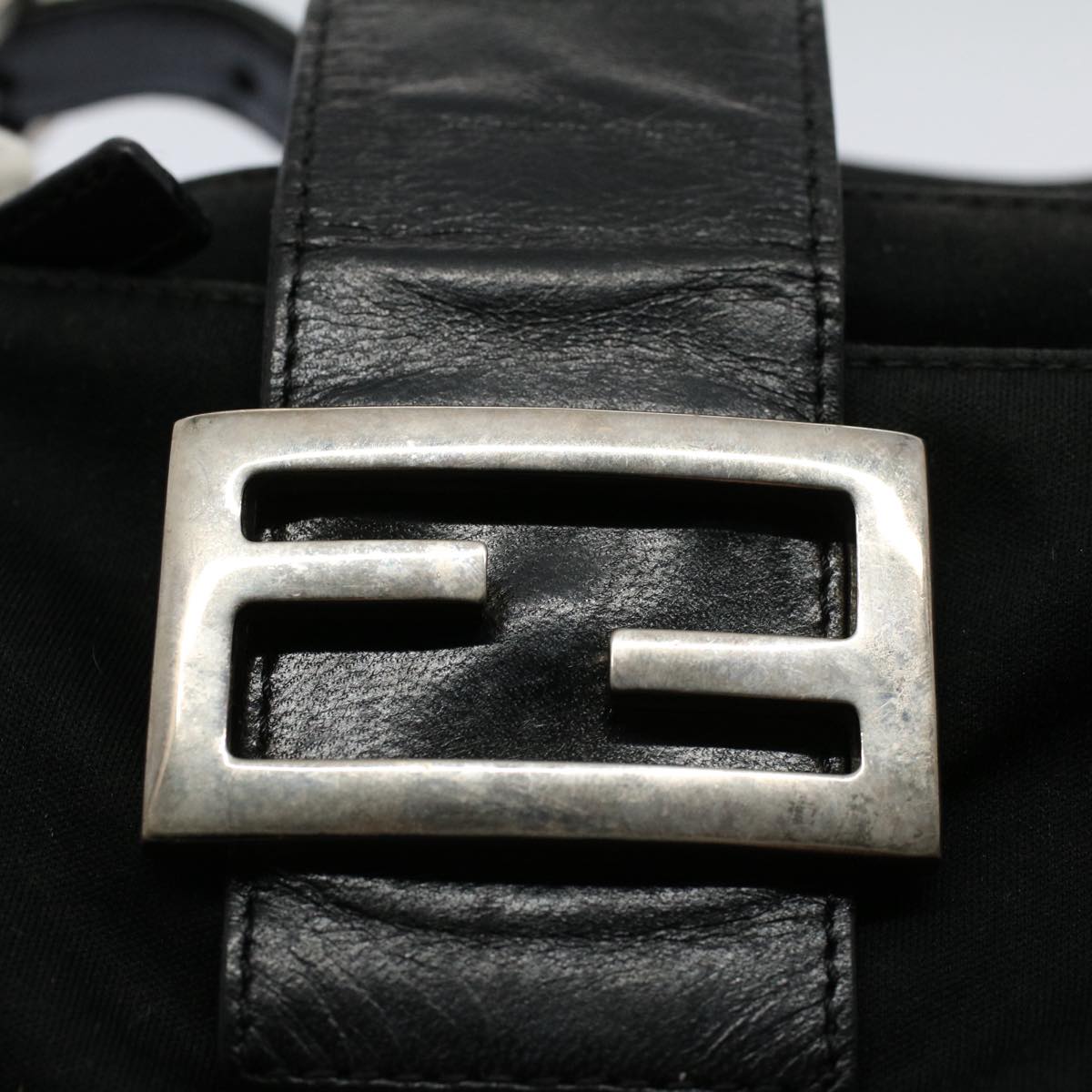 FENDI Mamma Baguette Shoulder Bag Nylon Black 2355 26723 009 ep2357