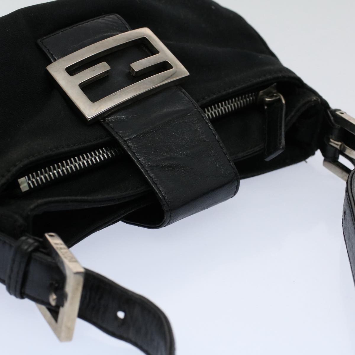 FENDI Mamma Baguette Shoulder Bag Nylon Black 2355 26723 009 ep2357