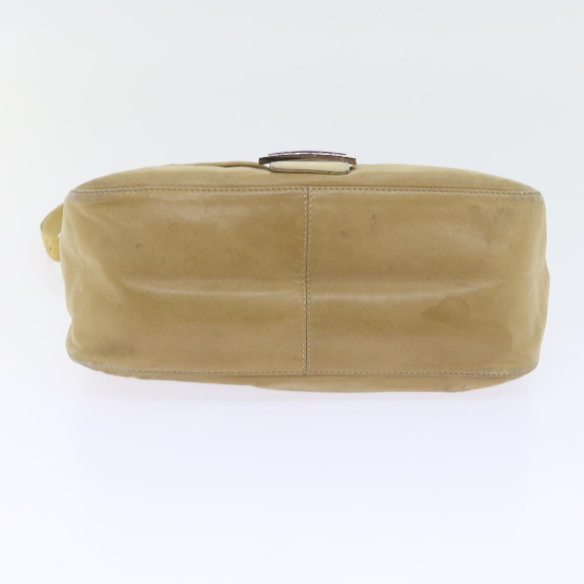 FENDI Mamma Baguette Shoulder Bag Leather Beige 2348 26325 009 ep2384