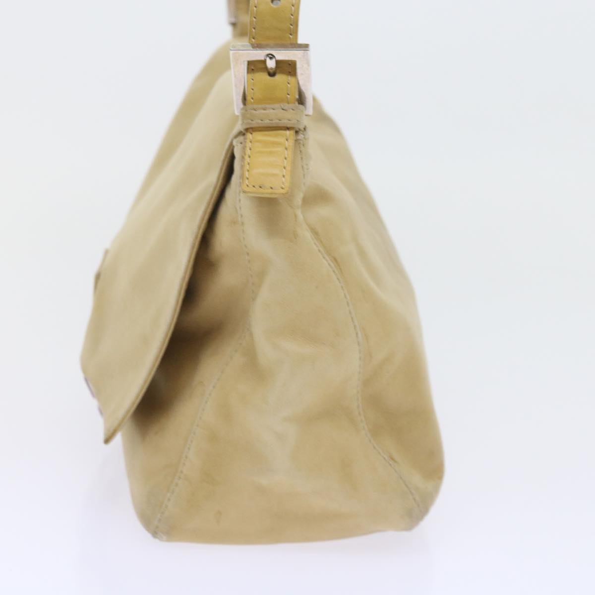 FENDI Mamma Baguette Shoulder Bag Leather Beige 2348 26325 009 ep2384