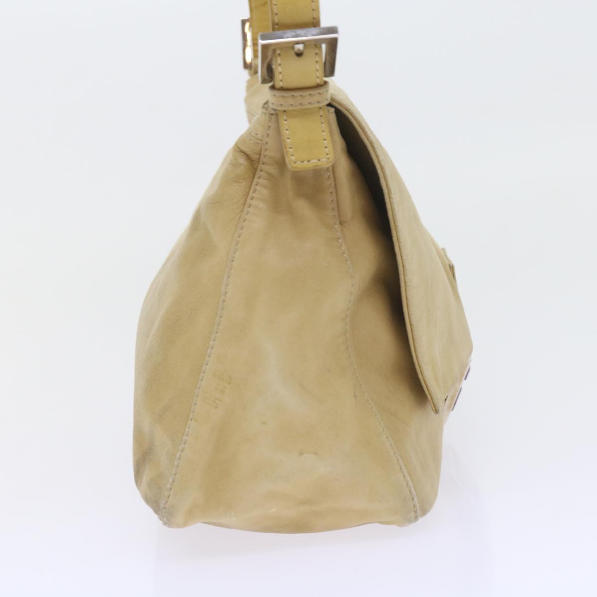 FENDI Mamma Baguette Shoulder Bag Leather Beige 2348 26325 009 ep2384