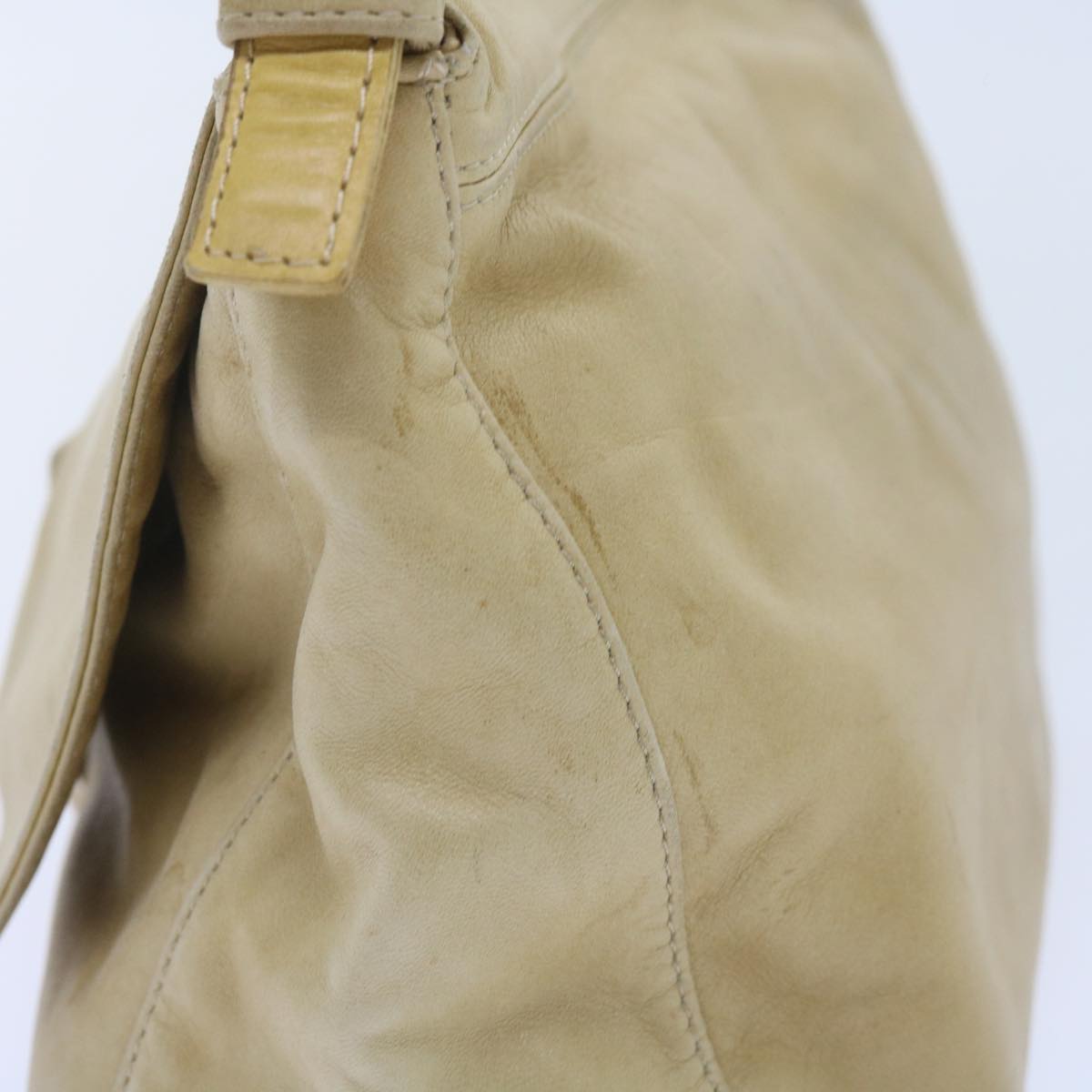 FENDI Mamma Baguette Shoulder Bag Leather Beige 2348 26325 009 ep2384