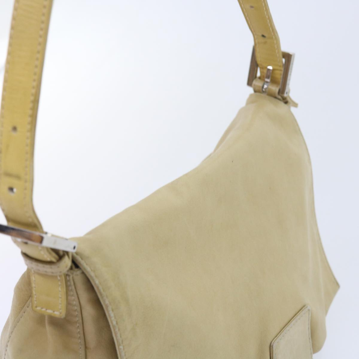 FENDI Mamma Baguette Shoulder Bag Leather Beige 2348 26325 009 ep2384