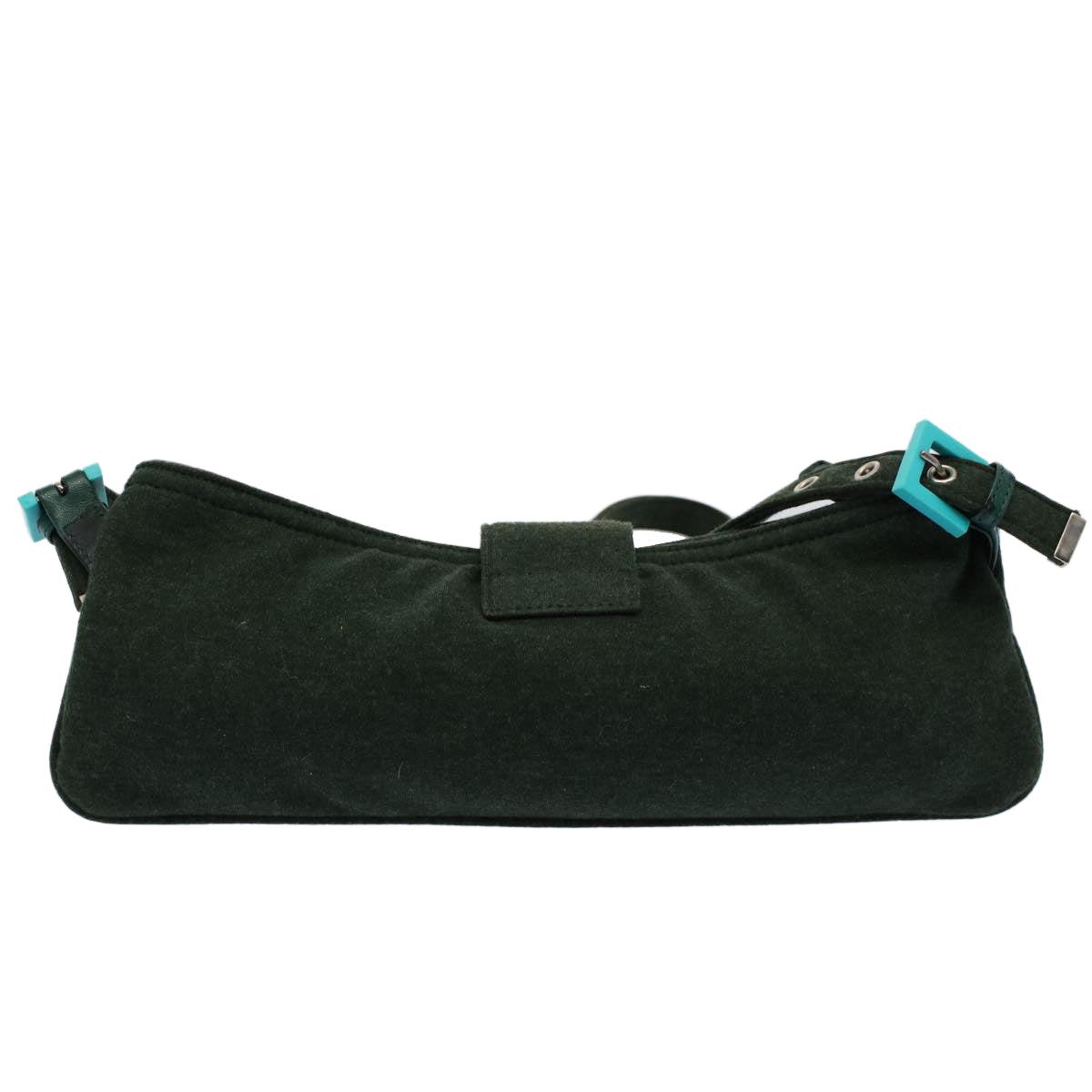 FENDI Mamma Baguette Shoulder Bag Nylon Green 2355 26685 009 ep2386