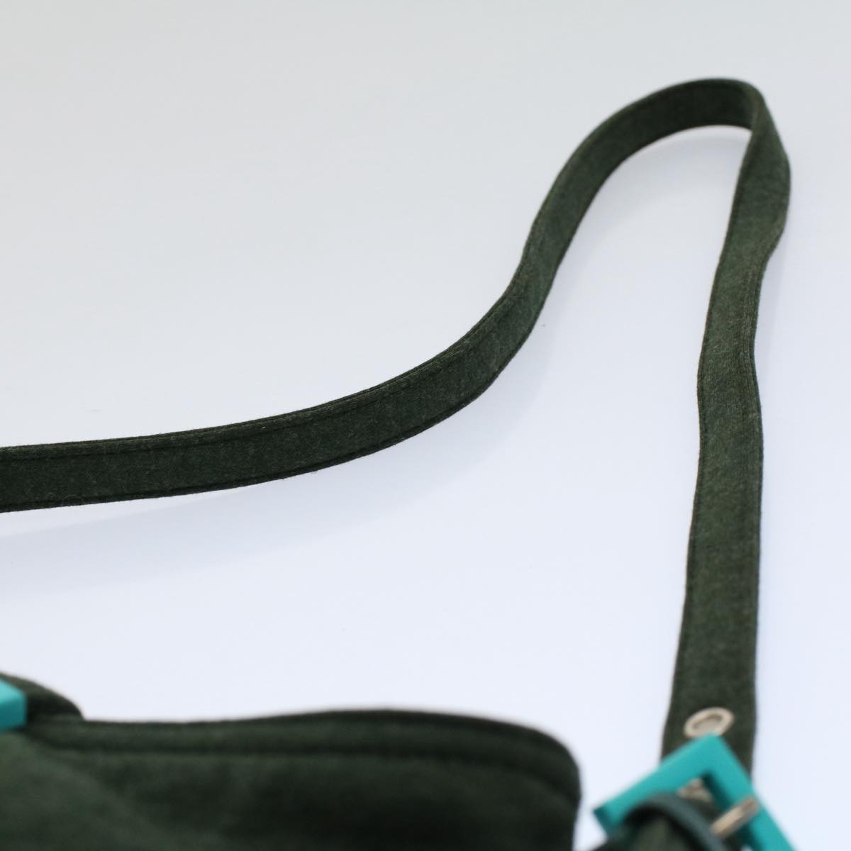 FENDI Mamma Baguette Shoulder Bag Nylon Green 2355 26685 009 ep2386