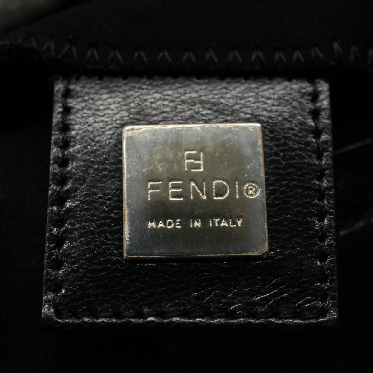 FENDI Mamma Baguette Shoulder Bag Nylon Black 2321 26566 099 ep2388