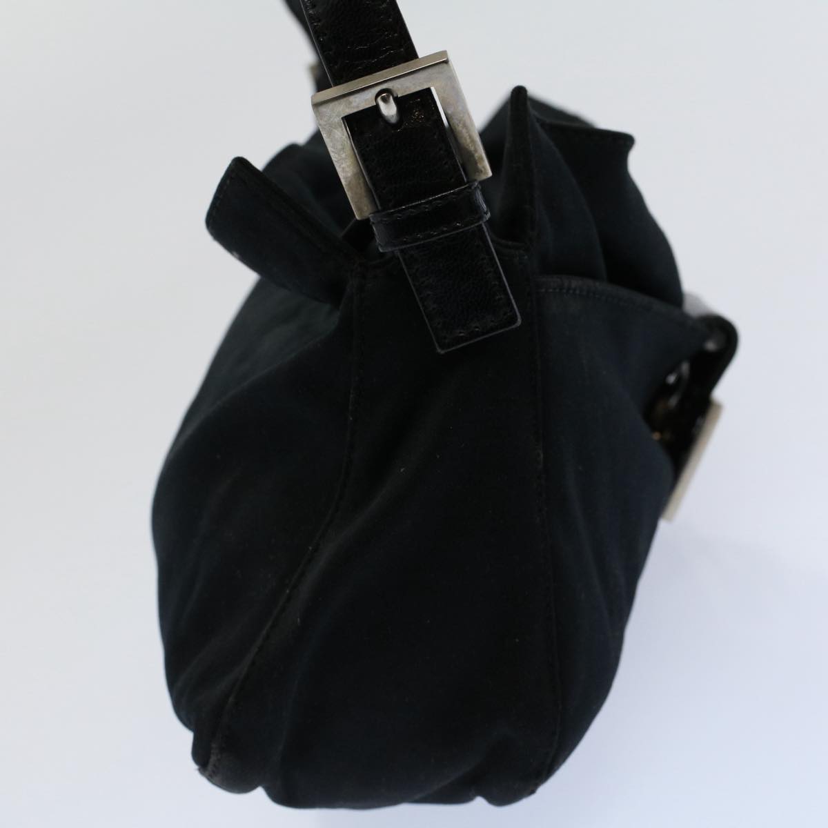 FENDI Mamma Baguette Shoulder Bag Nylon Black 2321 26566 099 ep2388