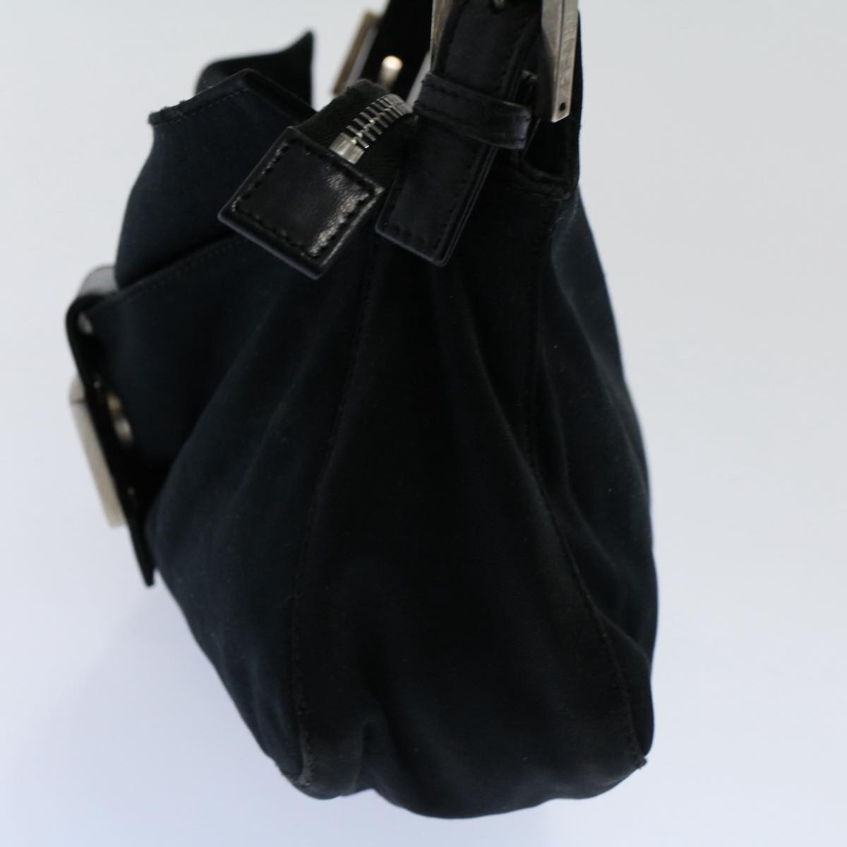 FENDI Mamma Baguette Shoulder Bag Nylon Black 2321 26566 099 ep2388