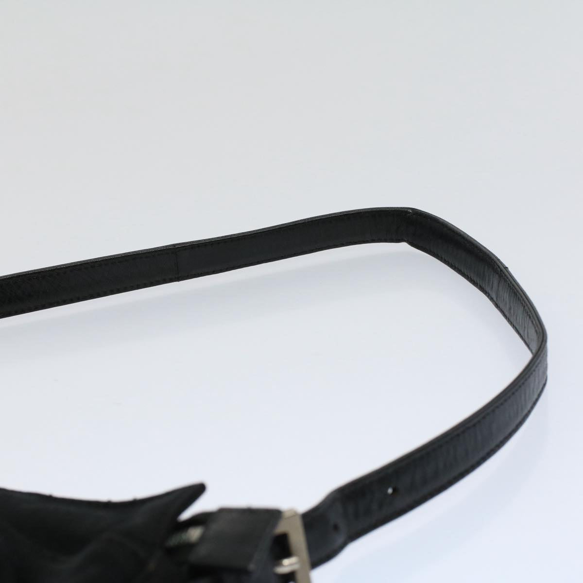 FENDI Mamma Baguette Shoulder Bag Nylon Black 2321 26566 099 ep2388