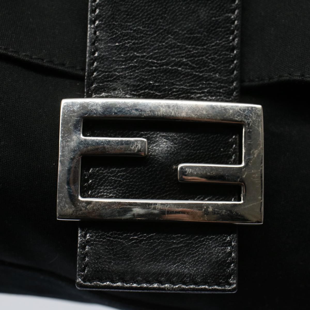 FENDI Mamma Baguette Shoulder Bag Nylon Black 2308 26325 008 ep2426