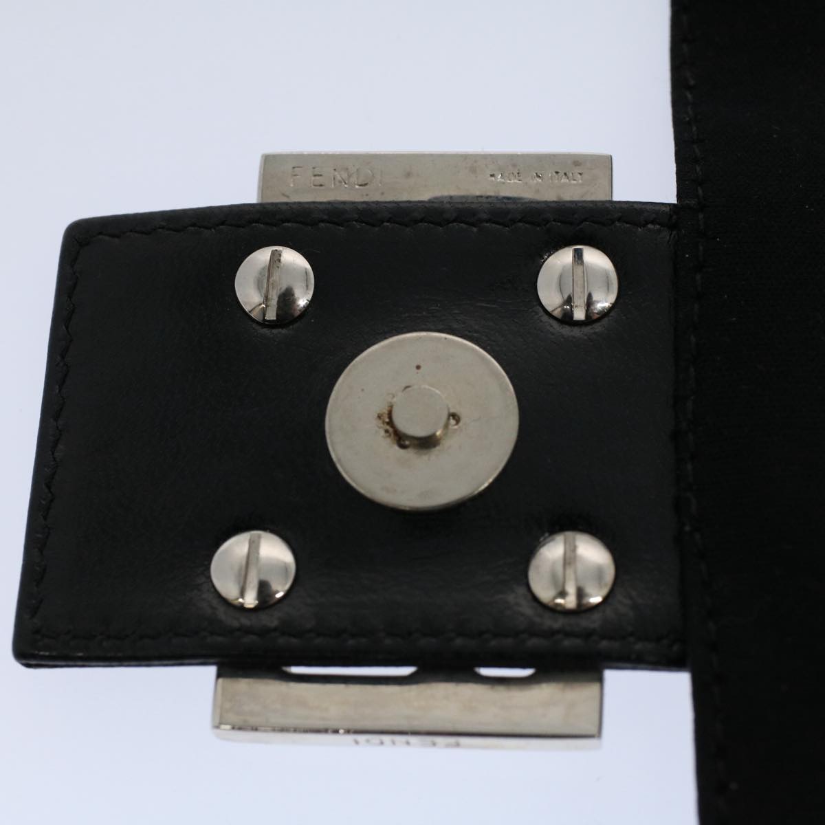 FENDI Mamma Baguette Shoulder Bag Nylon Black 2308 26325 008 ep2426