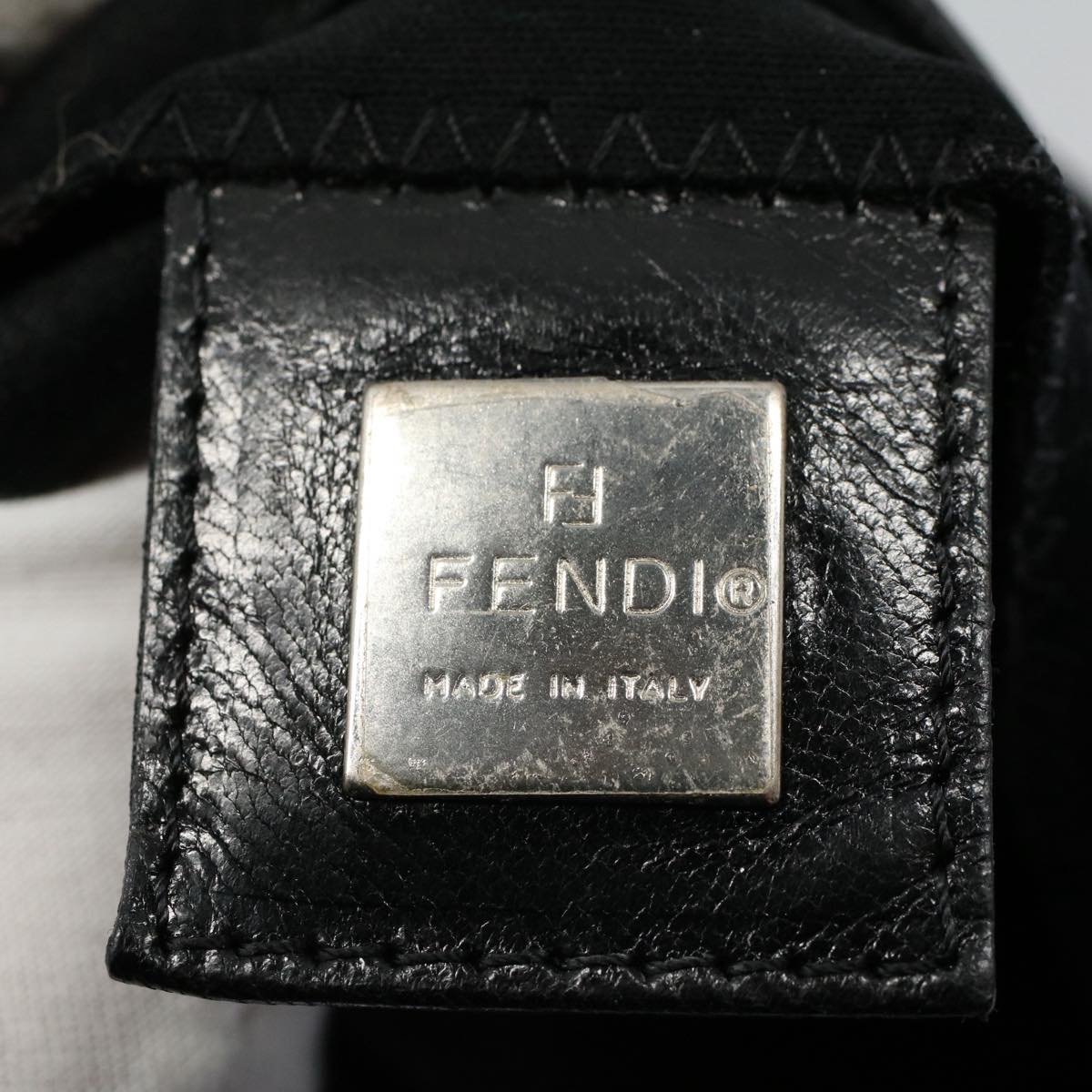 FENDI Mamma Baguette Shoulder Bag Nylon Black 2308 26325 008 ep2426