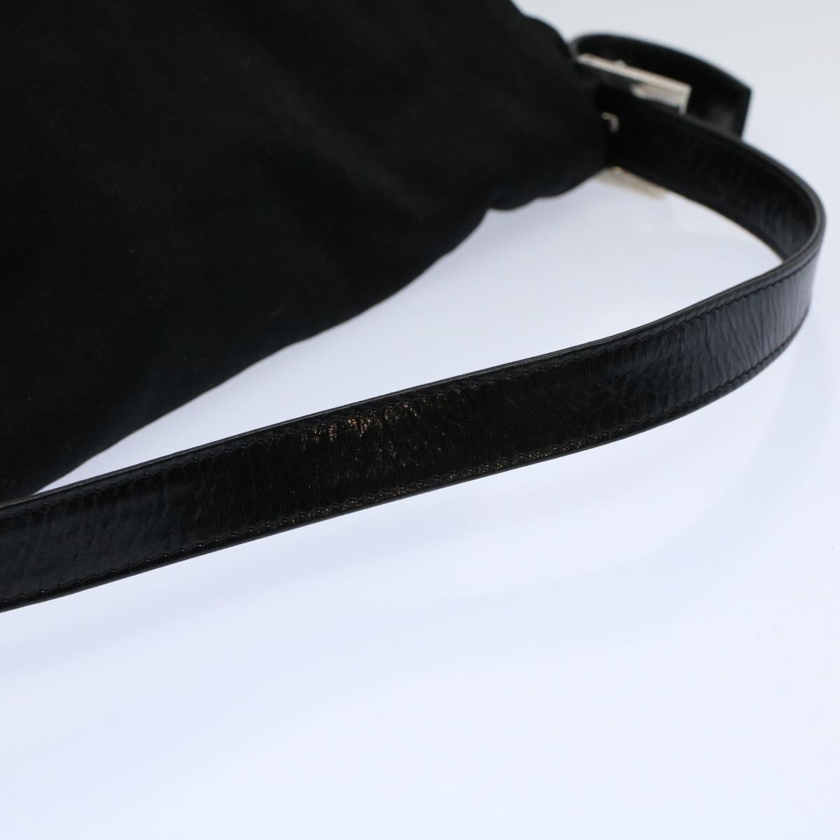 FENDI Mamma Baguette Shoulder Bag Nylon Black 2308 26325 008 ep2426