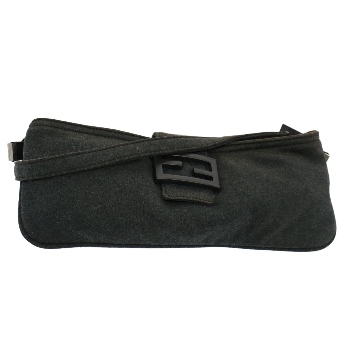 FENDI Mamma Baguette Shoulder Bag Cotton Gray 2354 26685 099 ep2430