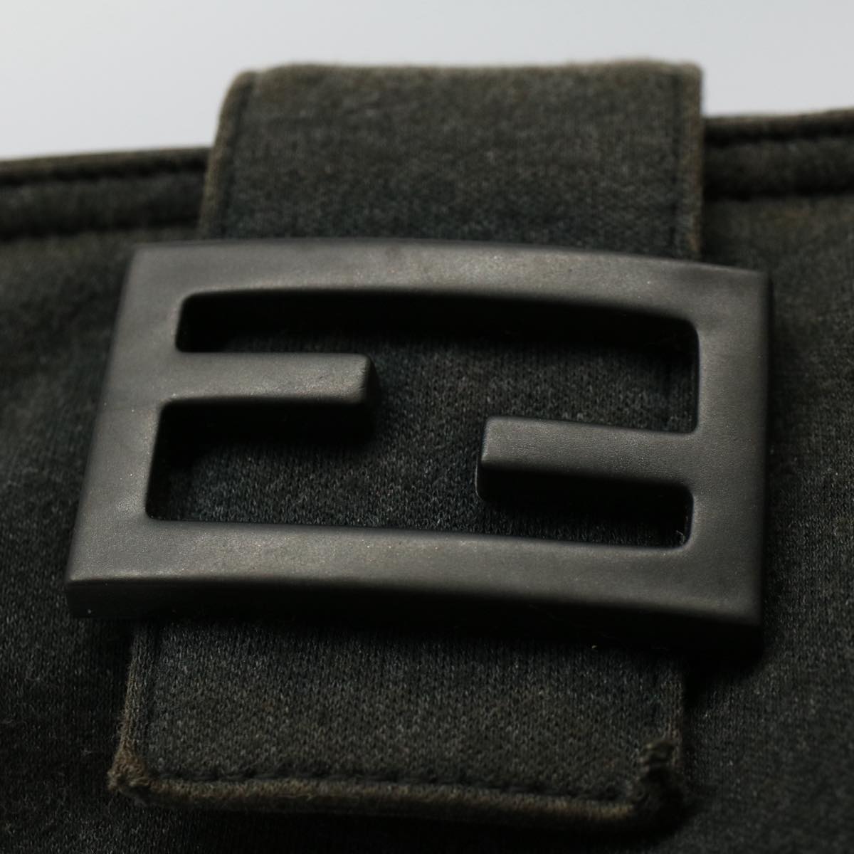 FENDI Mamma Baguette Shoulder Bag Cotton Gray 2354 26685 099 ep2430