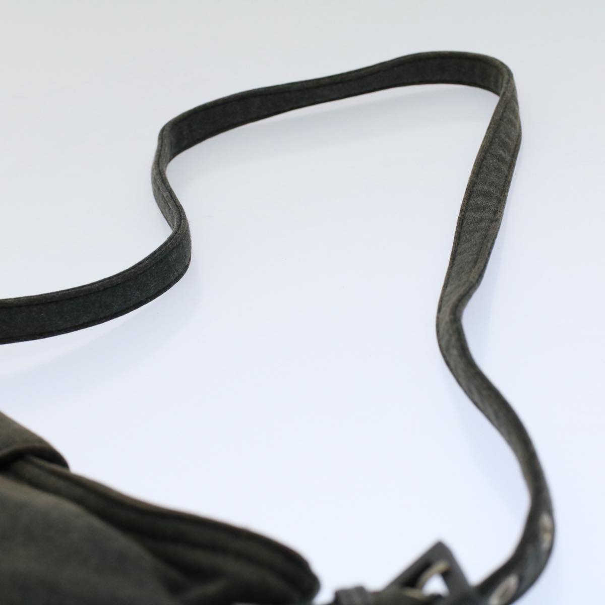 FENDI Mamma Baguette Shoulder Bag Cotton Gray 2354 26685 099 ep2430