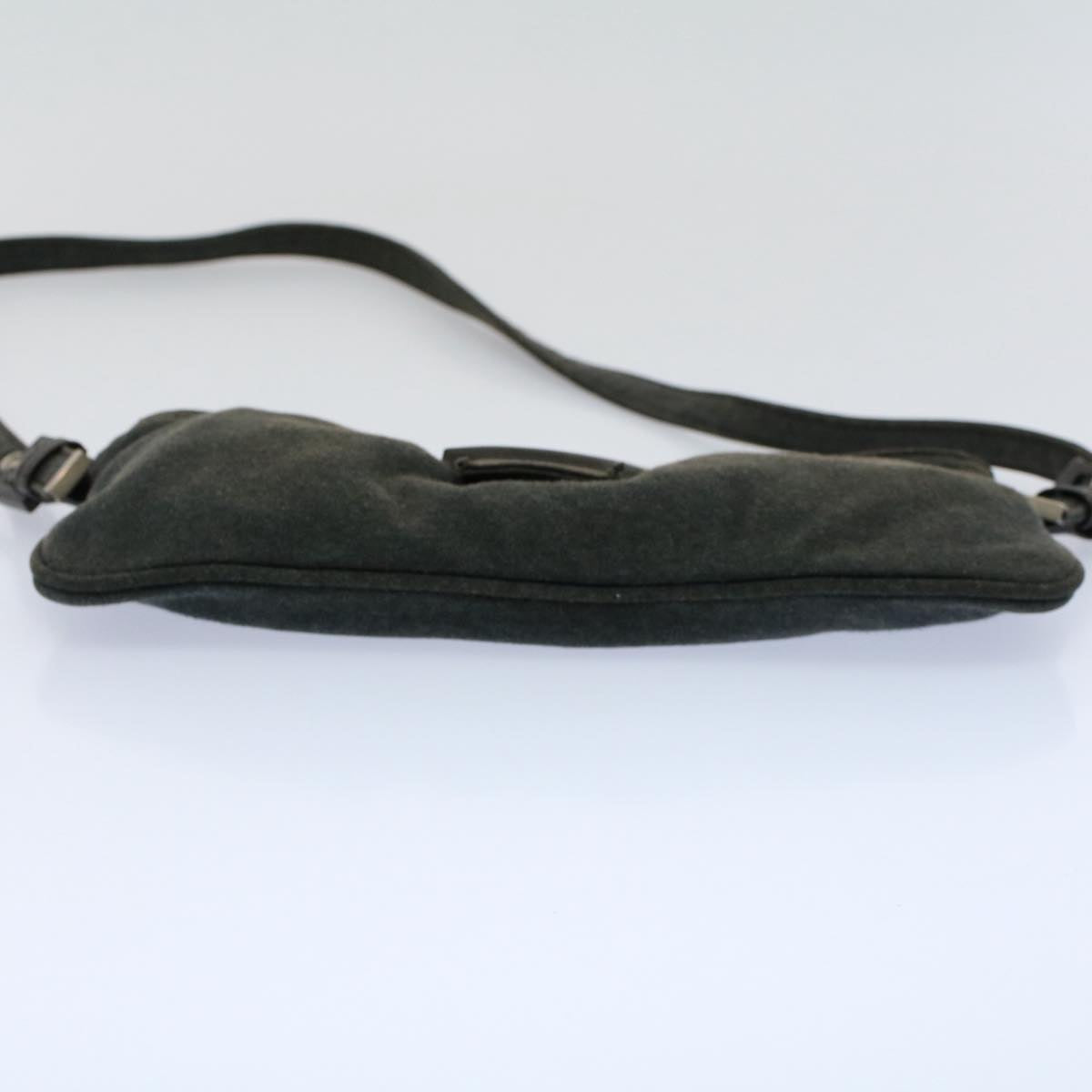 FENDI Mamma Baguette Shoulder Bag Cotton Gray 2354 26685 099 ep2430