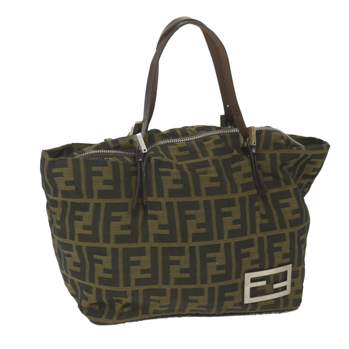FENDI Zucca Canvas Tote Bag Black Brown 2241 26634 099 ep2431