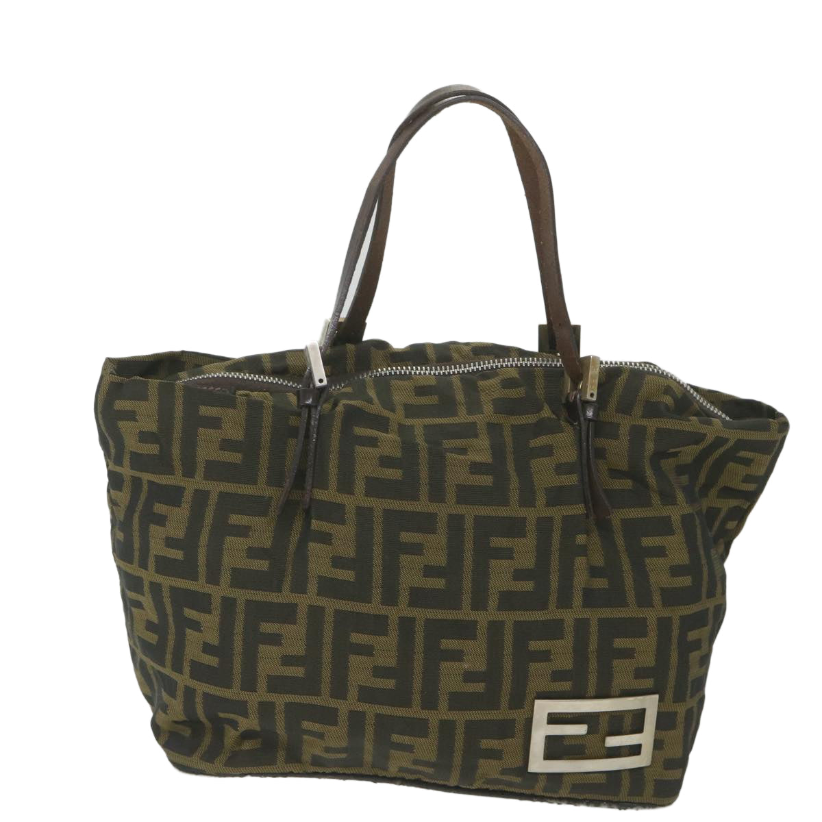 FENDI Zucca Canvas Tote Bag Black Brown 2241 26634 099 ep2431
