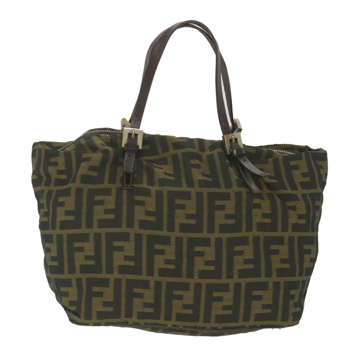 FENDI Zucca Canvas Tote Bag Black Brown 2241 26634 099 ep2431