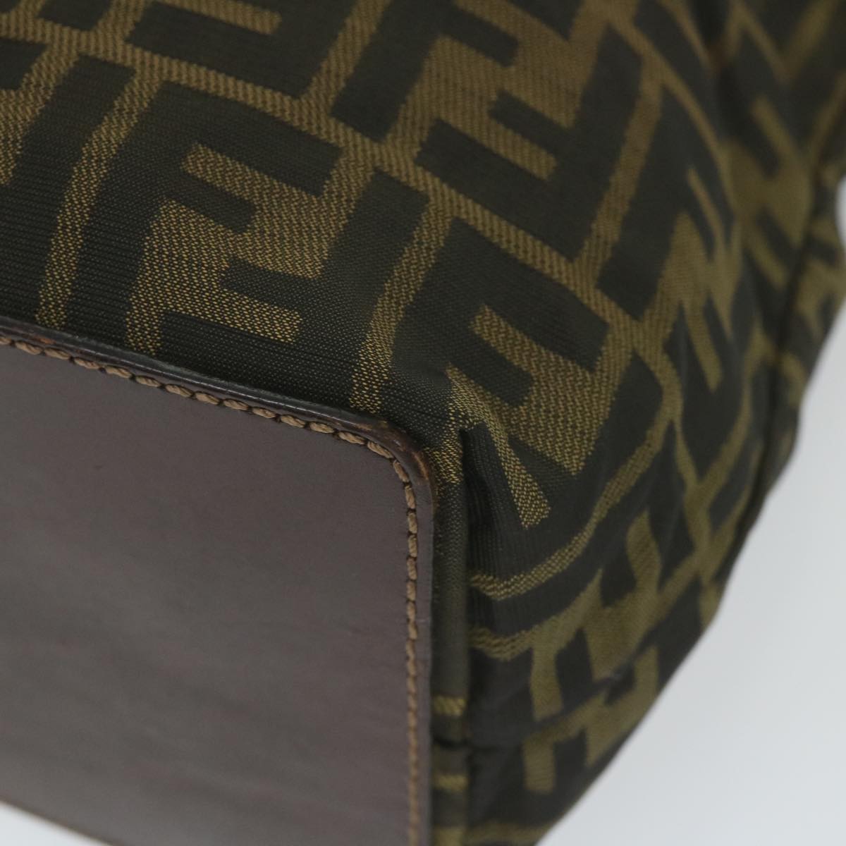 FENDI Zucca Canvas Tote Bag Black Brown ep2432