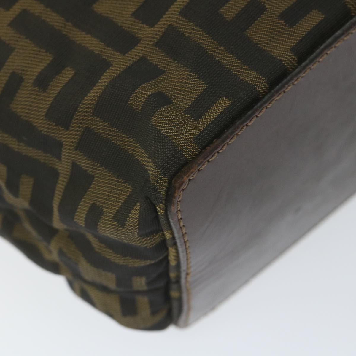 FENDI Zucca Canvas Tote Bag Black Brown ep2432