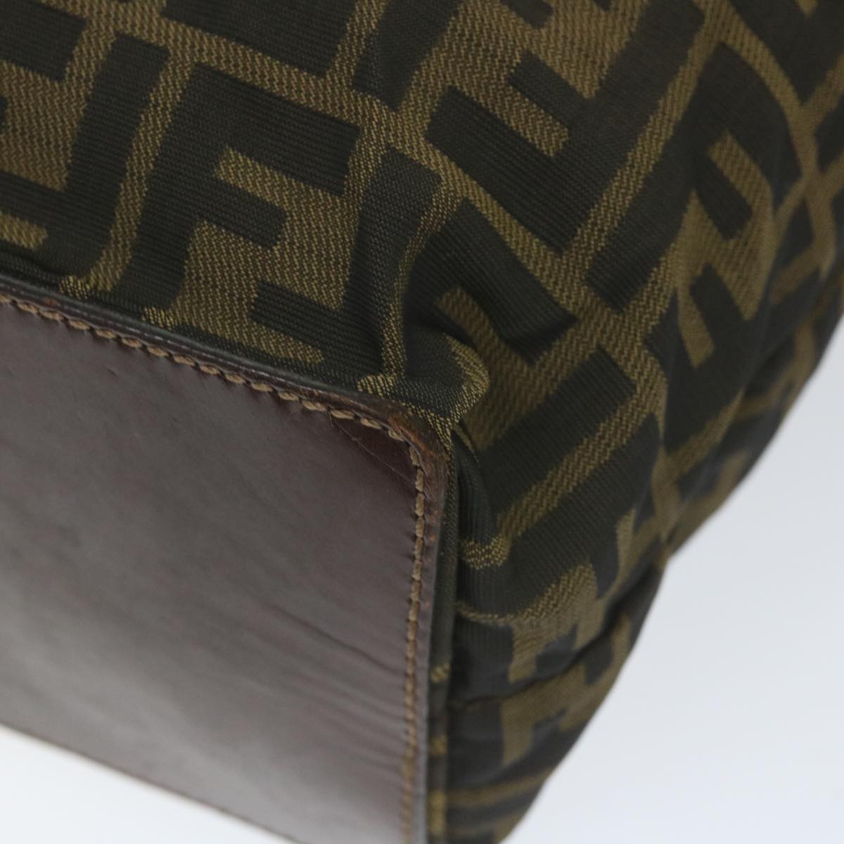 FENDI Zucca Canvas Tote Bag Black Brown ep2432