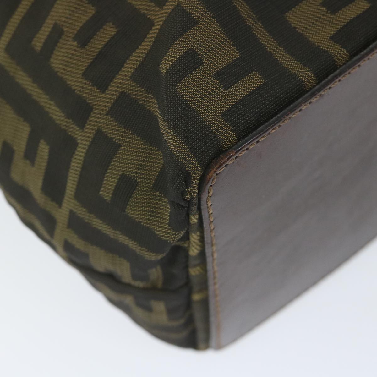 FENDI Zucca Canvas Tote Bag Black Brown ep2432