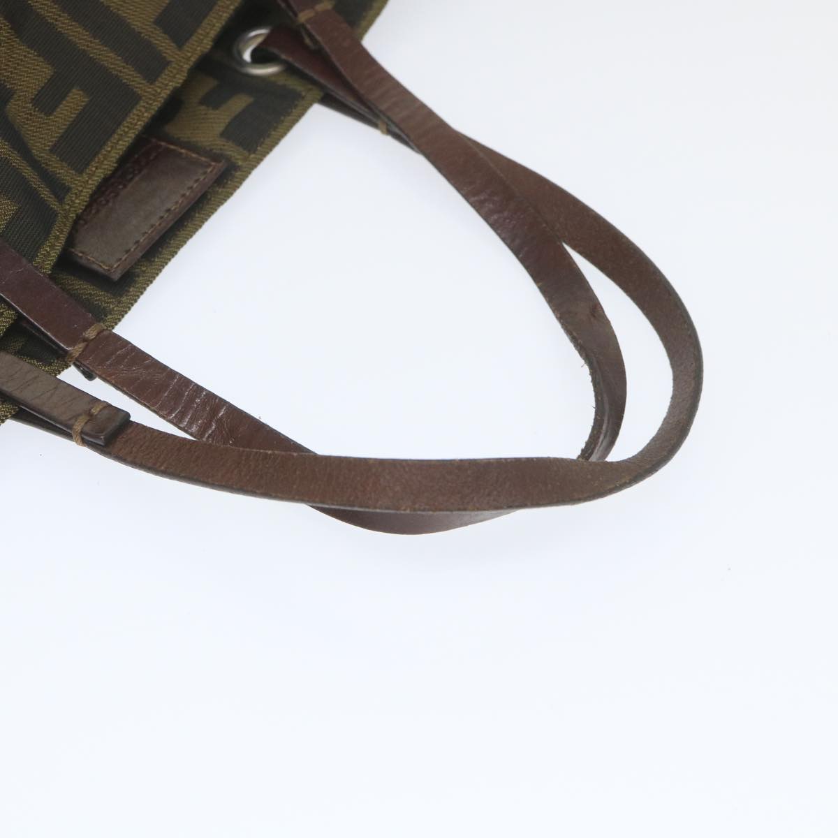 FENDI Zucca Canvas Tote Bag Black Brown ep2432