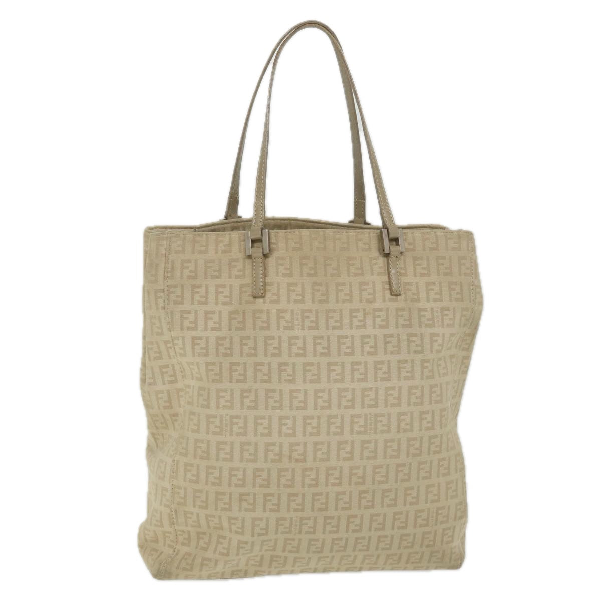 FENDI Zucchino Canvas Tote Bag Beige ep2434