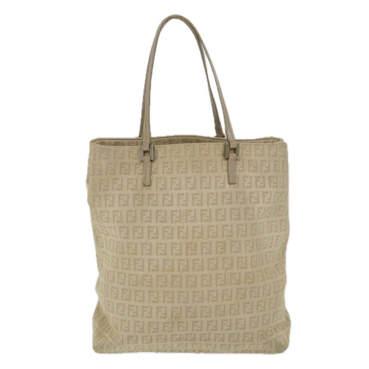 FENDI Zucchino Canvas Tote Bag Beige ep2434