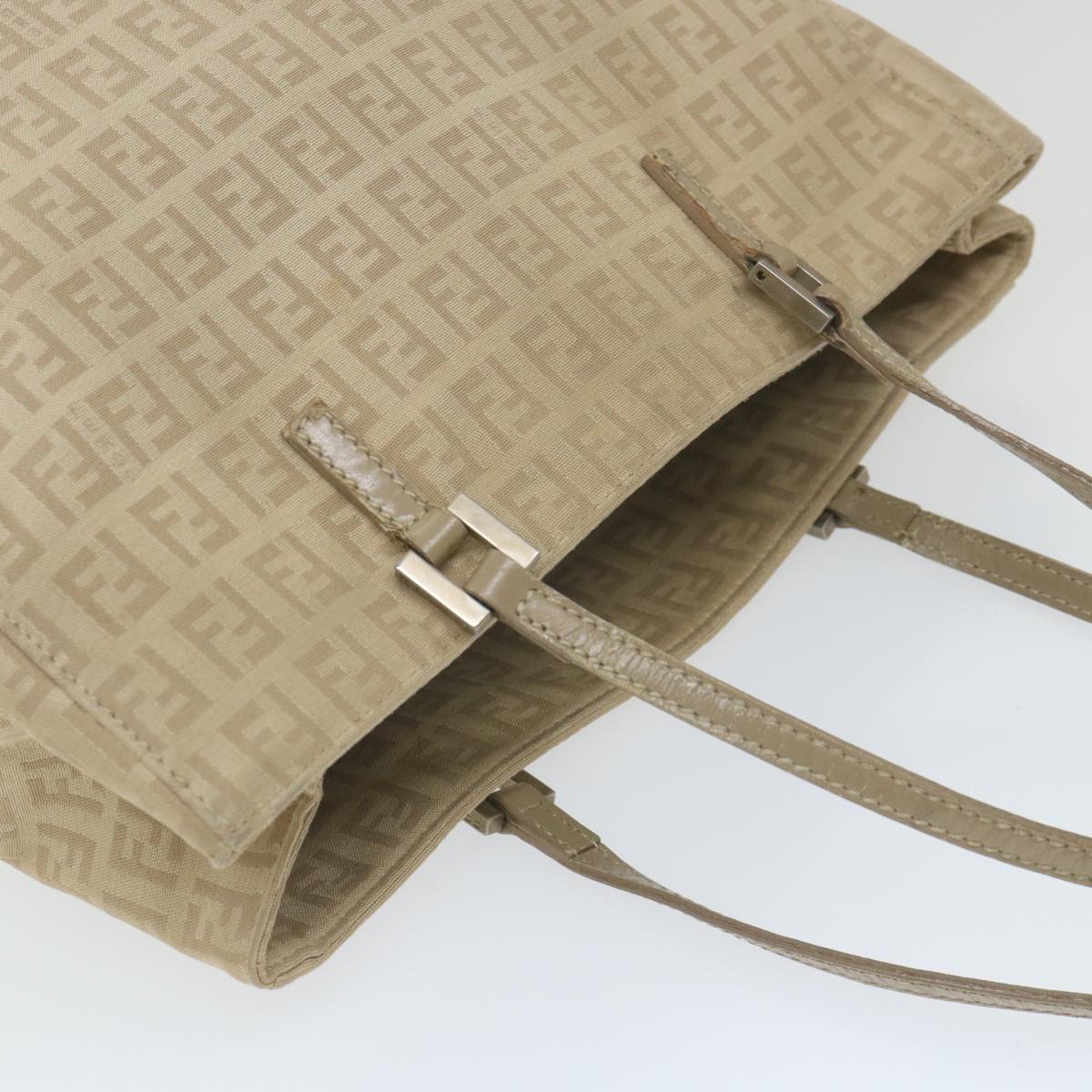 FENDI Zucchino Canvas Tote Bag Beige ep2434