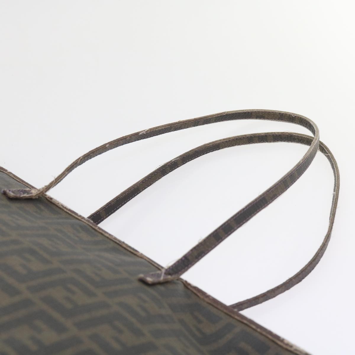 FENDI Zucca Canvas Tote Bag Black Brown ep2435