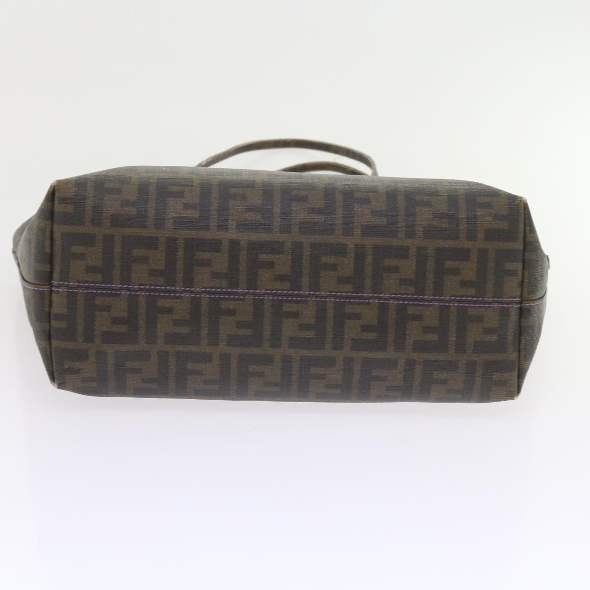 FENDI Zucca Canvas Tote Bag Black Brown ep2435