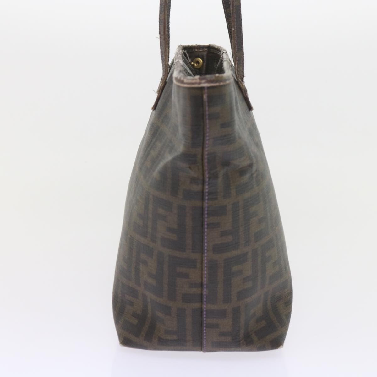 FENDI Zucca Canvas Tote Bag Black Brown ep2435